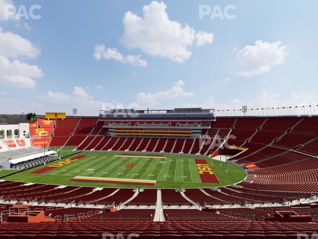 Seating view for Los Angeles Memorial Coliseum Section 320