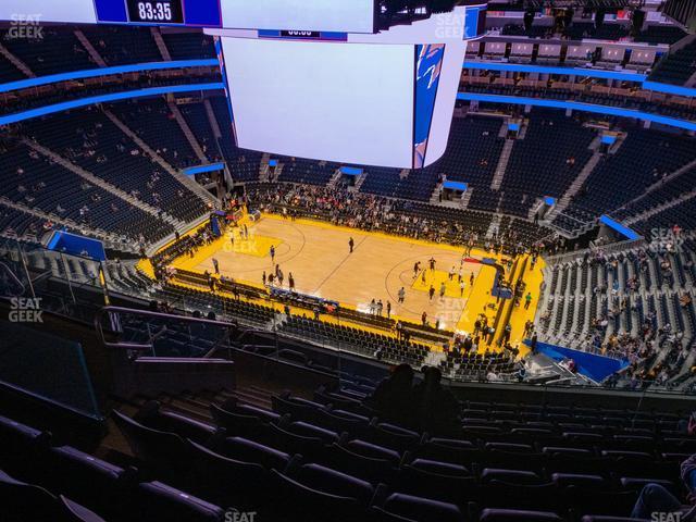 Seating view for Chase Center Section 204