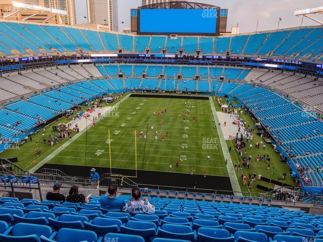 Seating view for Bank of America Stadium Section 554