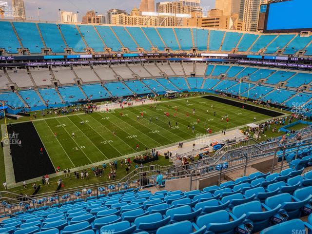 Seating view for Bank of America Stadium Section 546