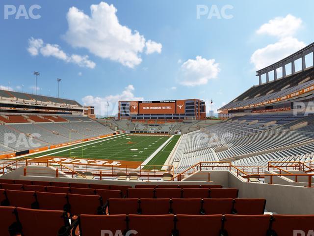 Seating view for Darrell K Royal - Texas Memorial Stadium Section Terrace Club 14