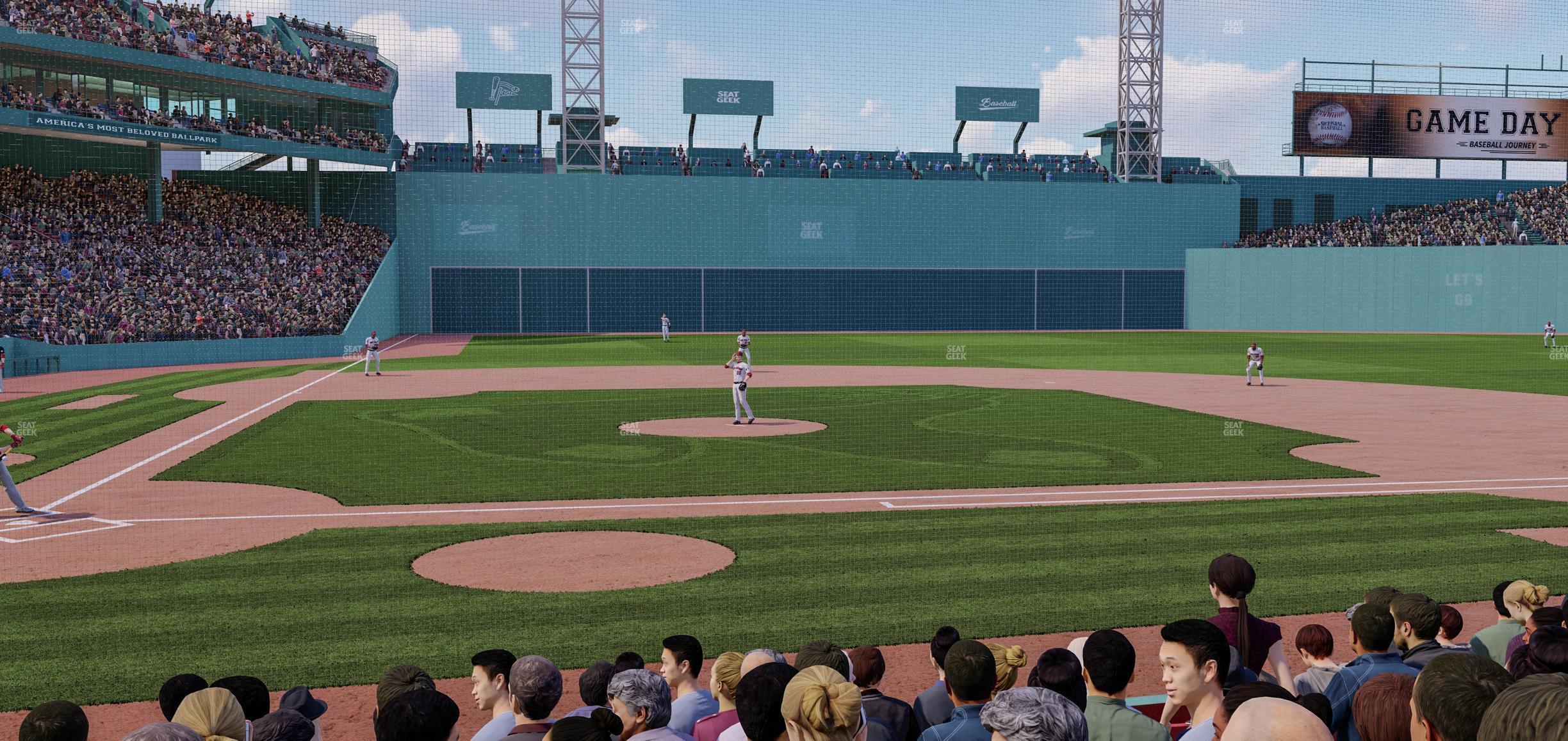 Seating view for Fenway Park Section Field Box 35