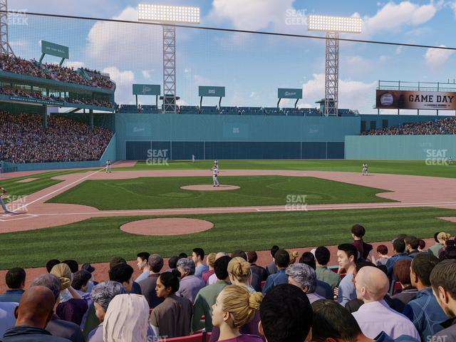 Seating view for Fenway Park Section Field Box 35