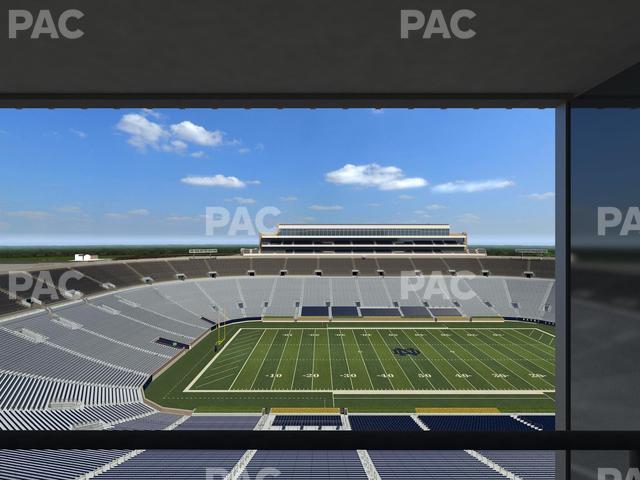 Seating view for Notre Dame Stadium Section Duncan Club 830