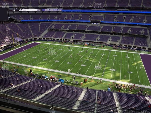 Seating view for U.S. Bank Stadium Section 310