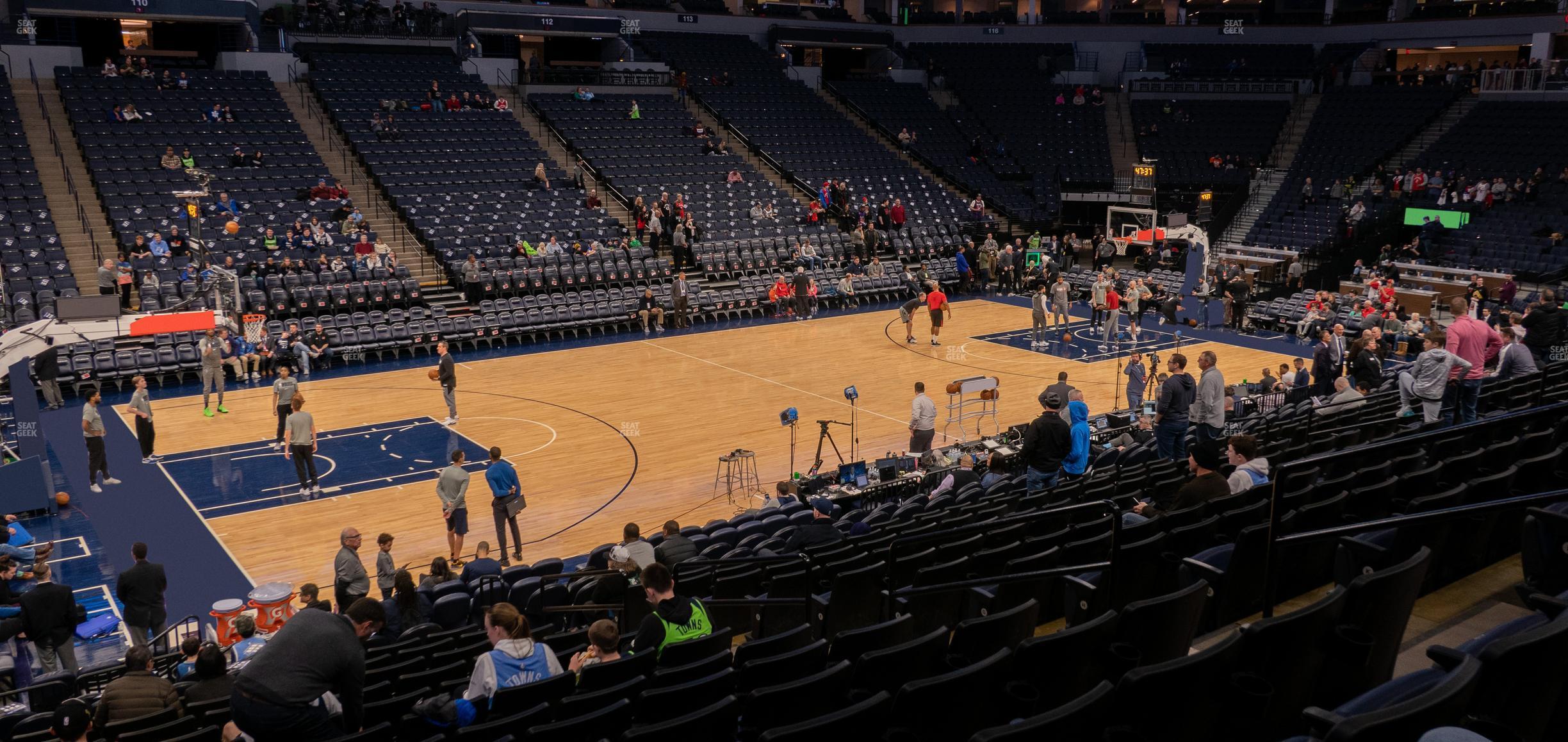 Seating view for Target Center Section 133