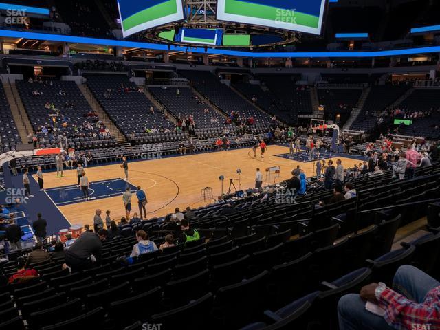 Seating view for Target Center Section 133