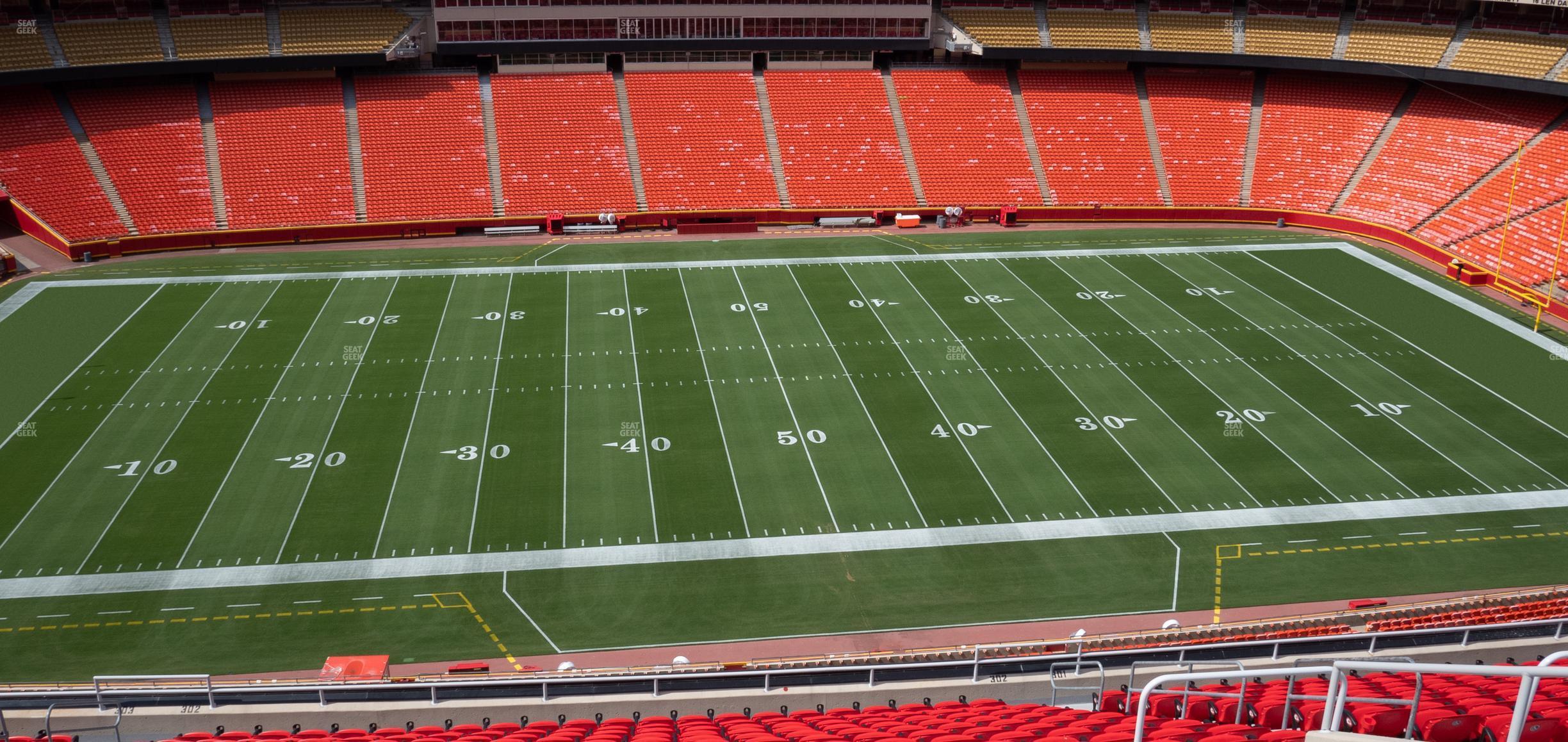 Seating view for GEHA Field at Arrowhead Stadium Section 302