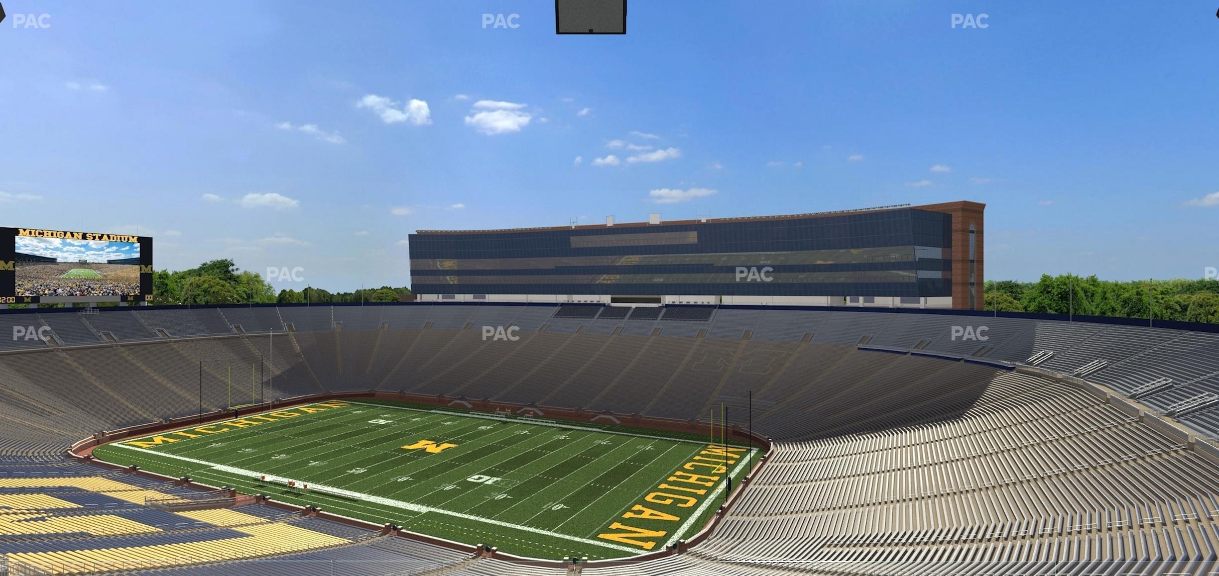 Seating view for Michigan Stadium Section 419