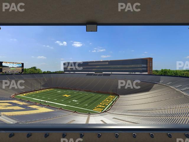 Seating view for Michigan Stadium Section 419