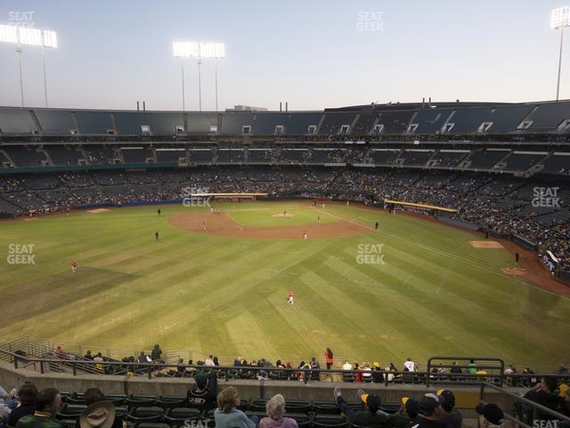 Seating view for Oakland Coliseum Section 237