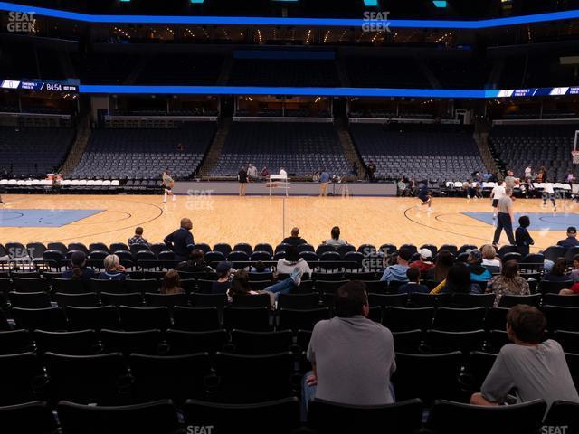 Seating view for FedExForum Section 114