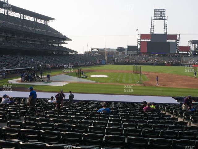 Seating view for Coors Field Section 123