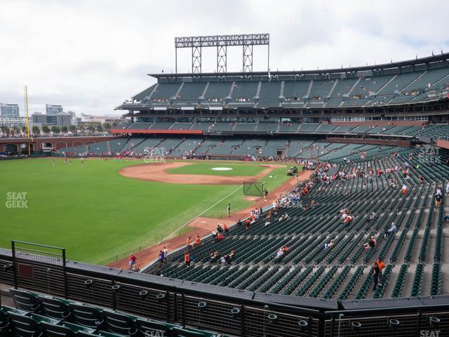 Seating view for Oracle Park Section Club Level 233