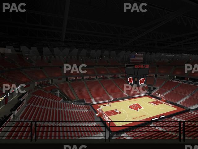 Seating view for Kohl Center Section 311