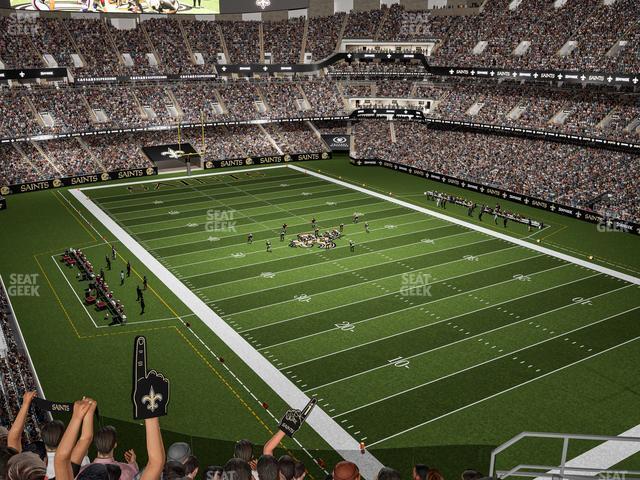 Seating view for Caesars Superdome Section 606