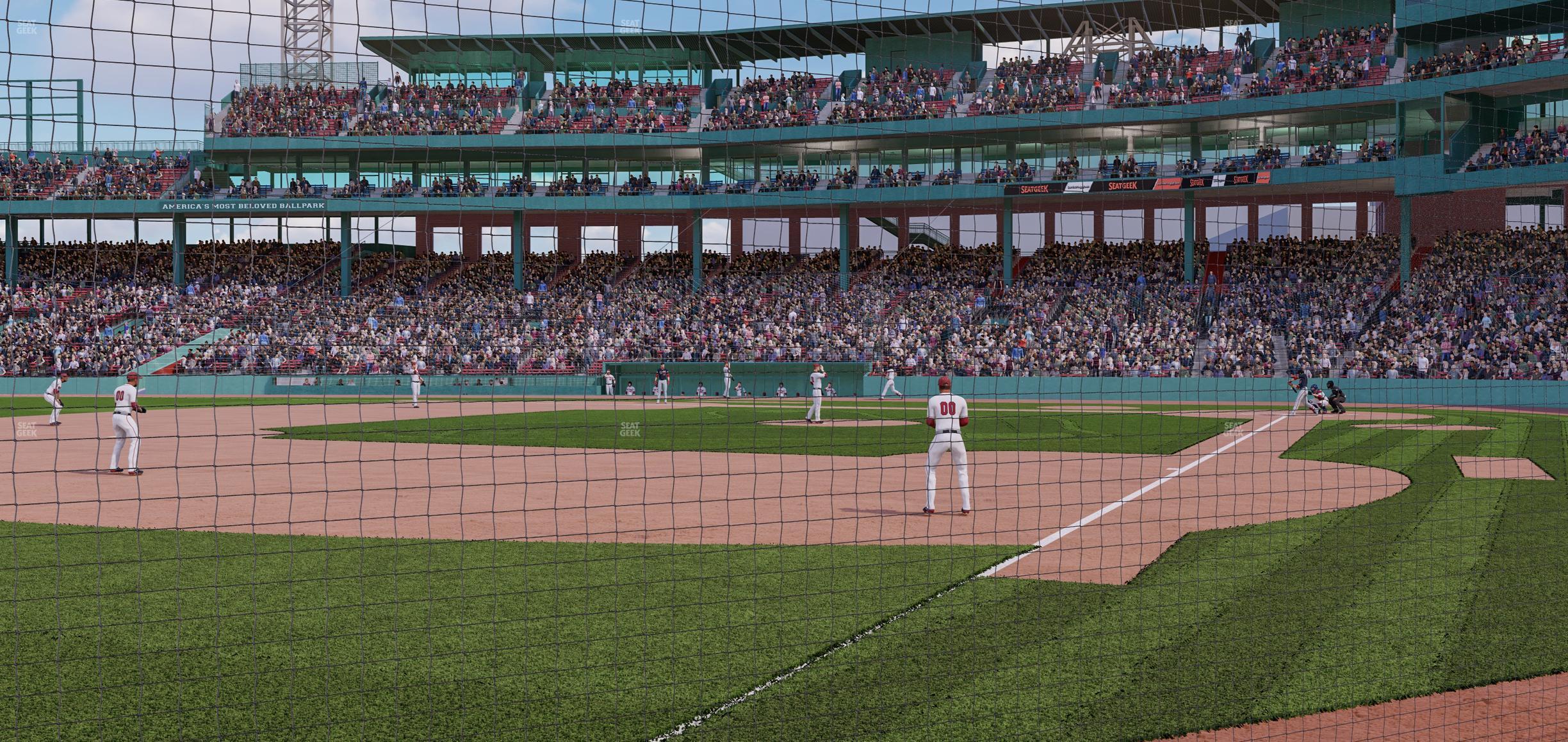 Seating view for Fenway Park Section Dugout Box 78