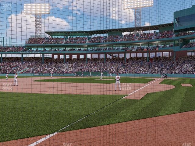 Seating view for Fenway Park Section Dugout Box 78