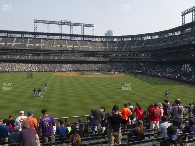 Seating view for Coors Field Section 154