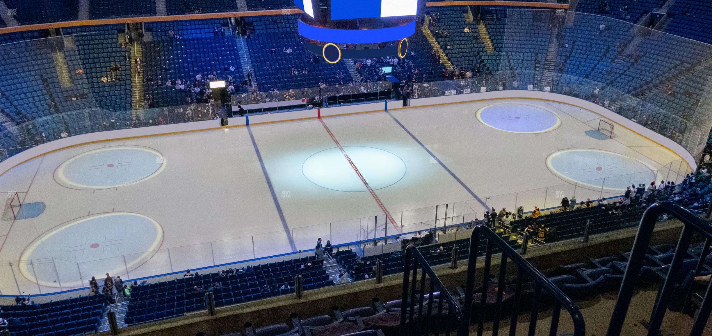 Seating view for KeyBank Center Section 321