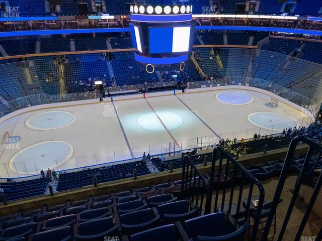 Seating view for KeyBank Center Section 321