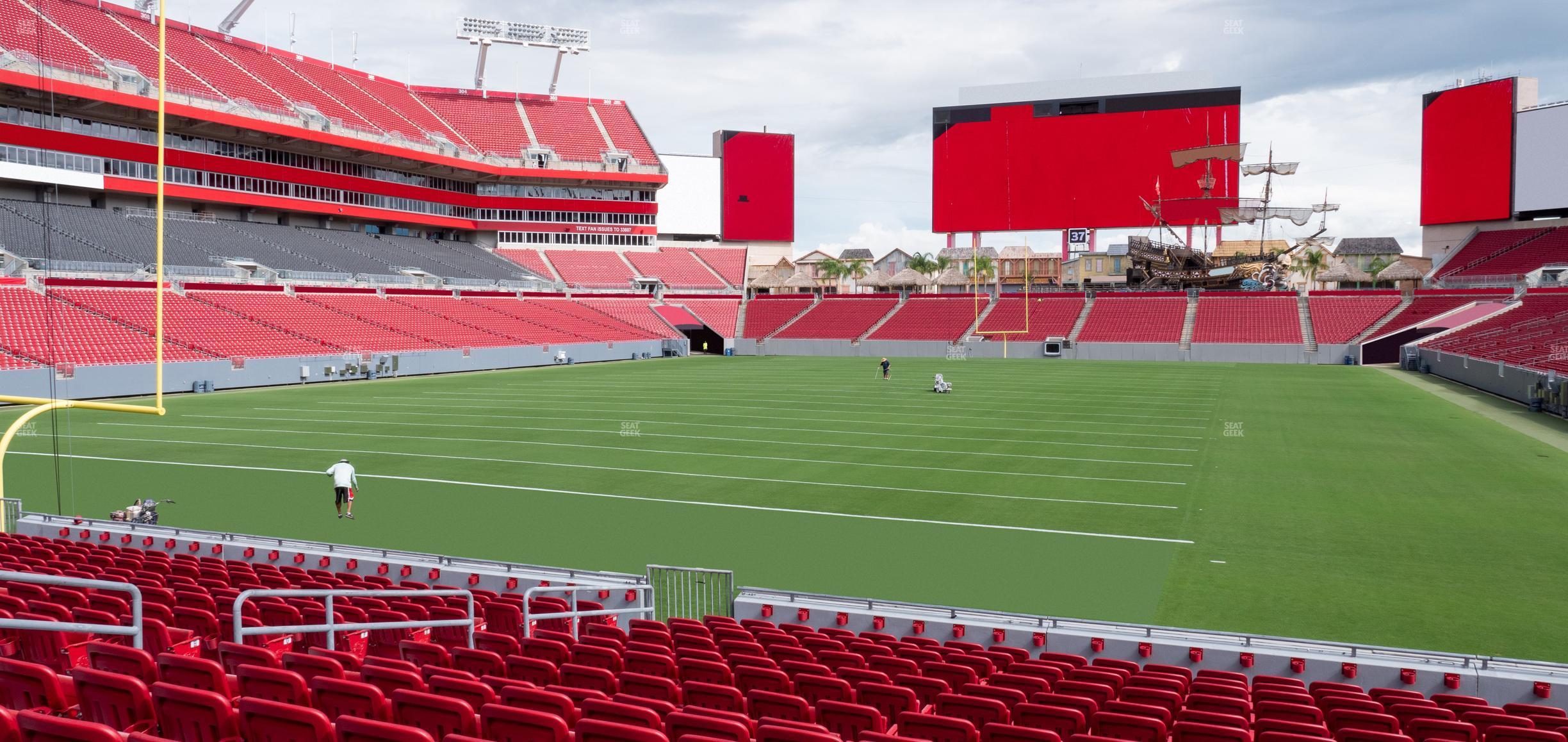 Seating view for Raymond James Stadium Section 125