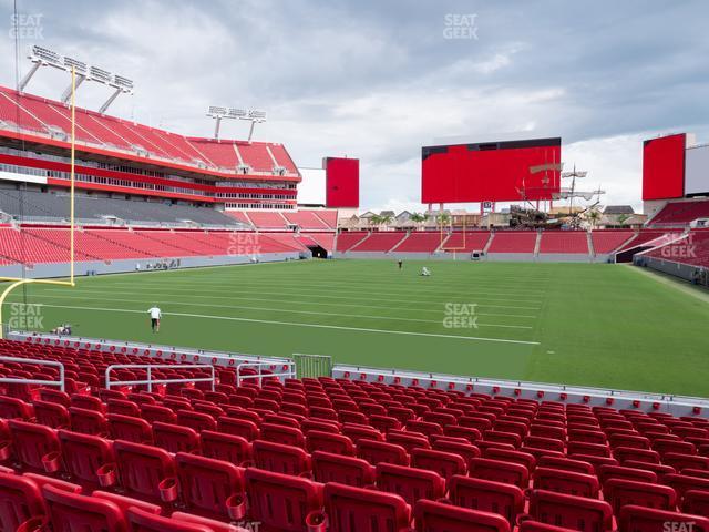 Seating view for Raymond James Stadium Section 125