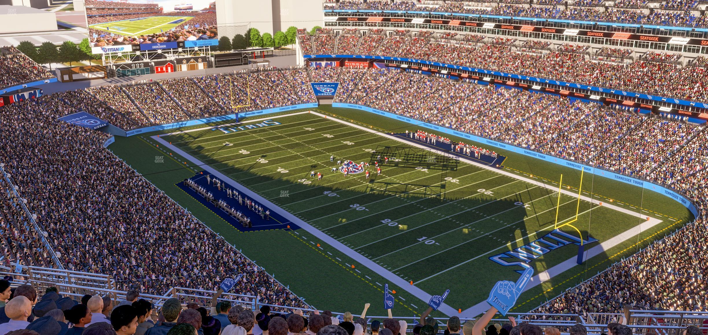 Seating view for Nissan Stadium Section Upper 327