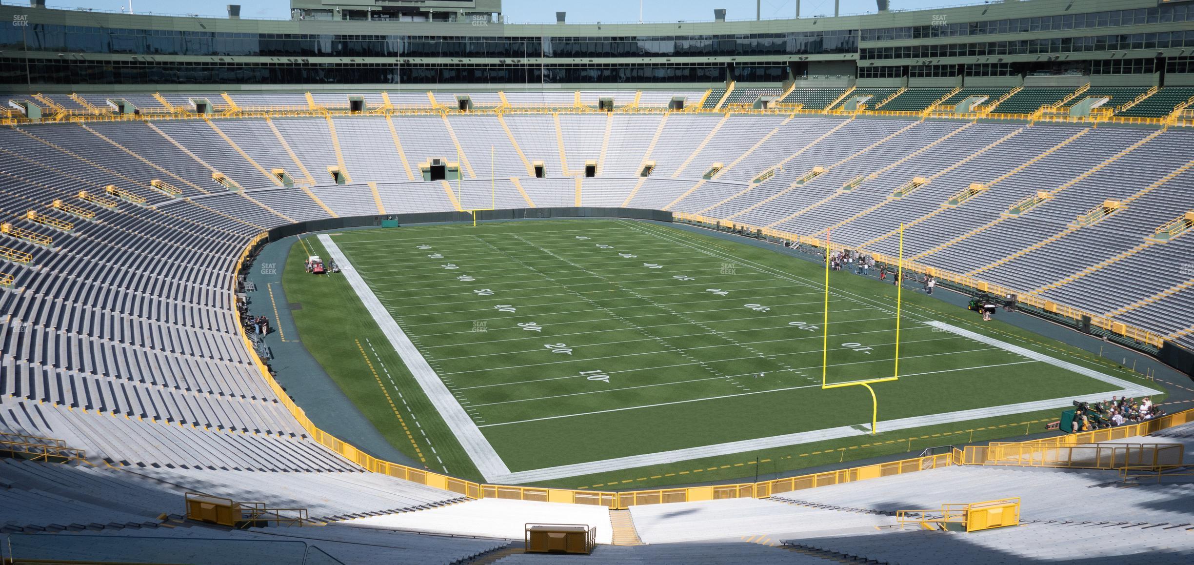 Seating view for Lambeau Field Section 342