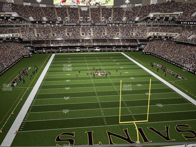 Seating view for Caesars Superdome Section 533