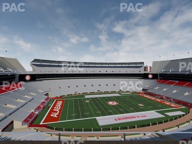 Seating view for Bryant Denny Stadium Section U 3 M