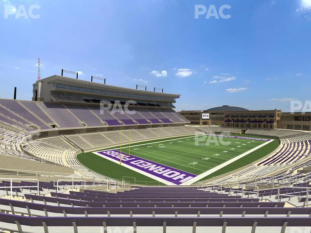 Seating view for Amon G. Carter Stadium Section 216