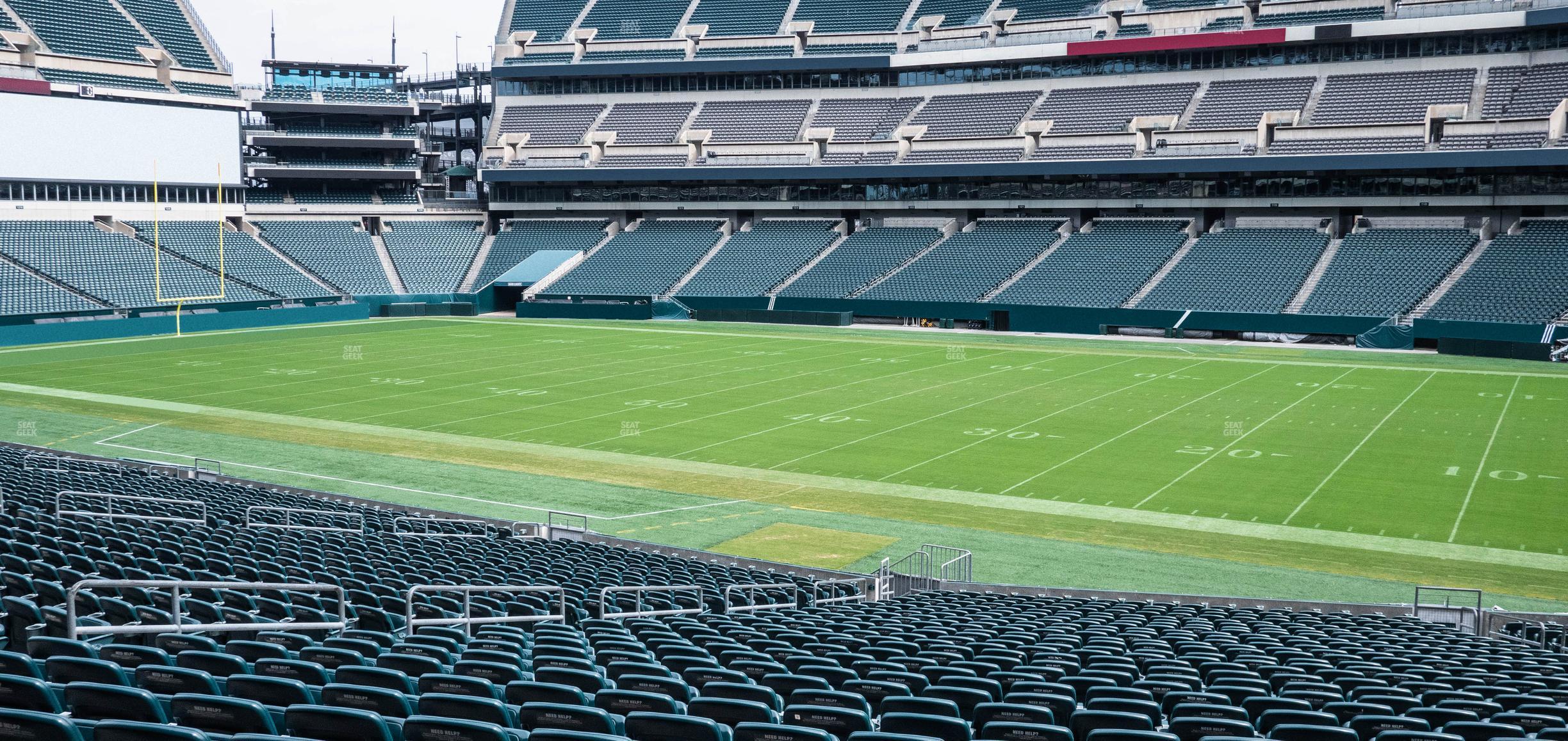 Seating view for Lincoln Financial Field Section 103