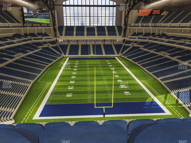 Seating view for Lucas Oil Stadium Section 527