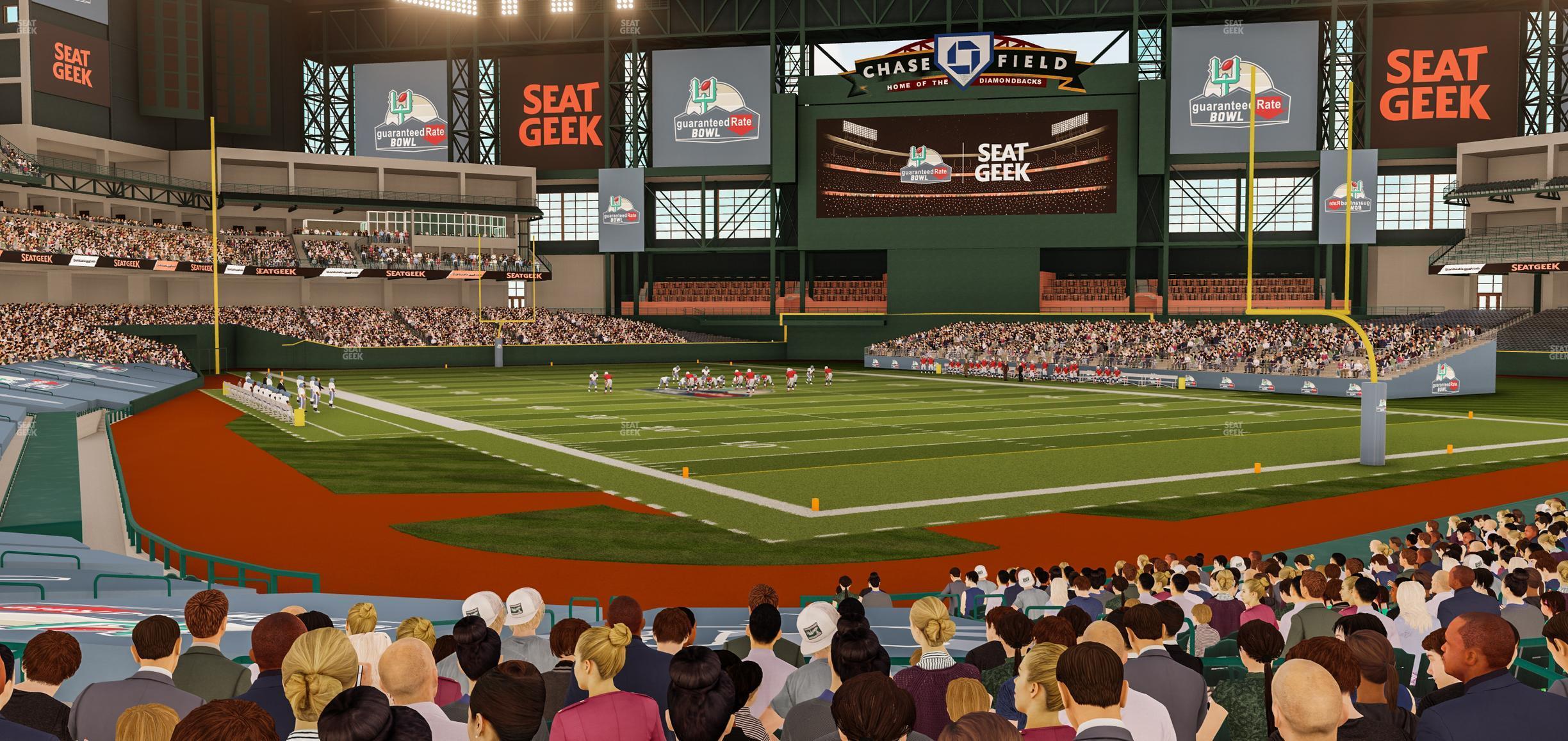 Seating view for Chase Field Section 121