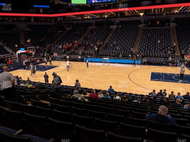 Seating view for Target Center Section 110