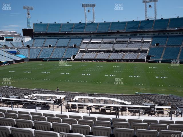 Seating view for EverBank Stadium Section Gallagher Club 108