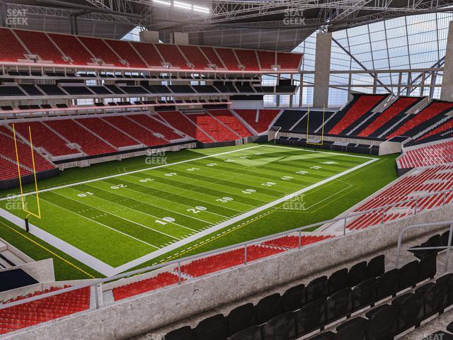 Seating view for Mercedes-Benz Stadium Section 218