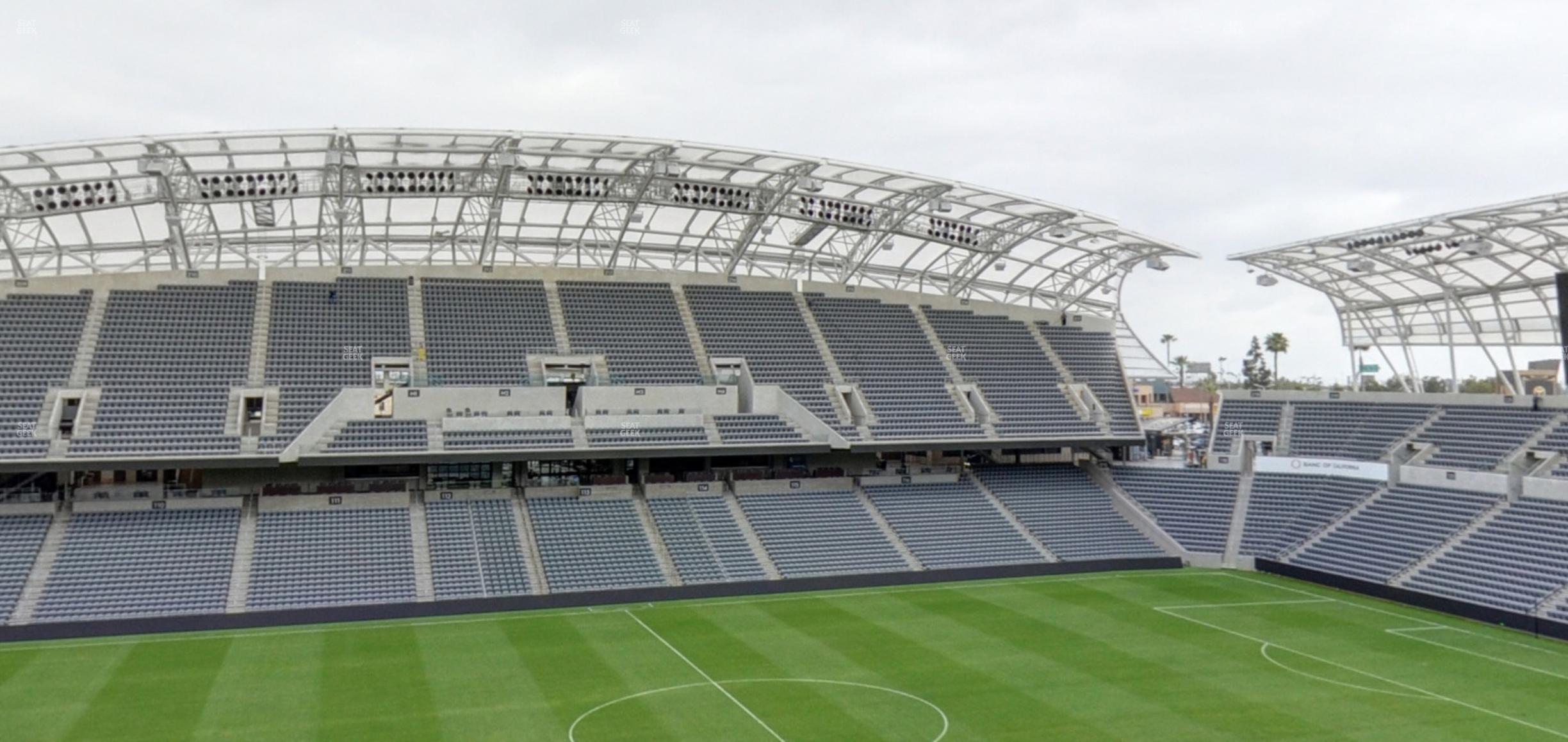 Seating view for BMO Stadium Section Founders Club E