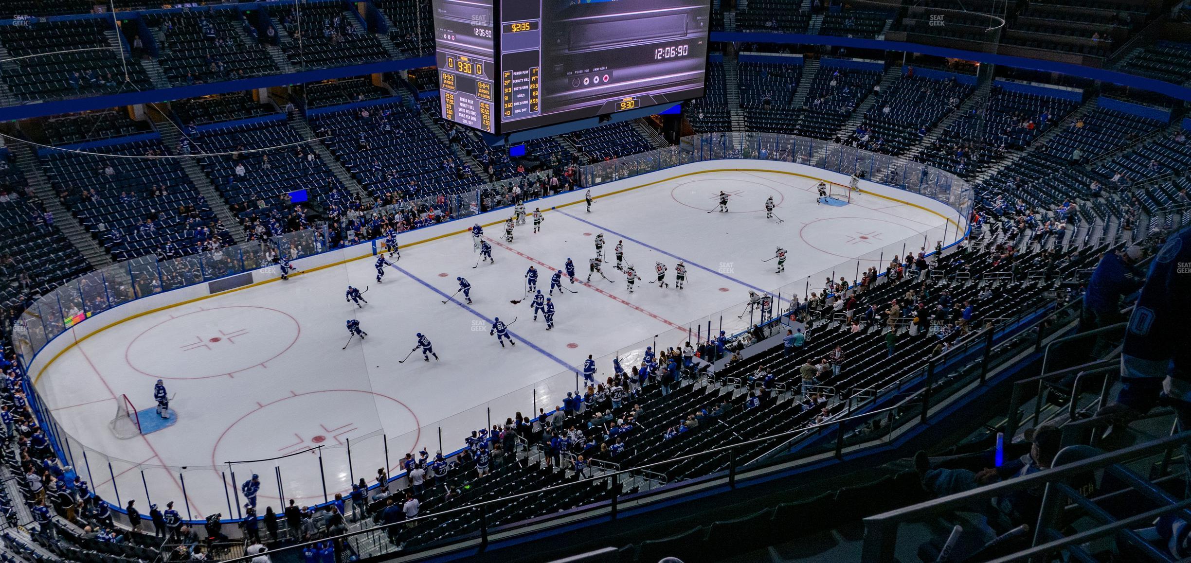 Seating view for Amalie Arena Section 319