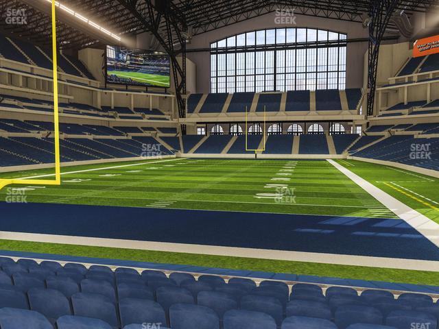 Seating view for Lucas Oil Stadium Section 125