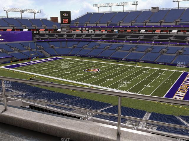 Seating view for M&T Bank Stadium Section Suite 404