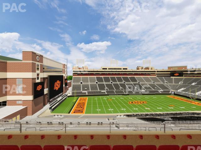 Seating view for Boone Pickens Stadium Section Club 562