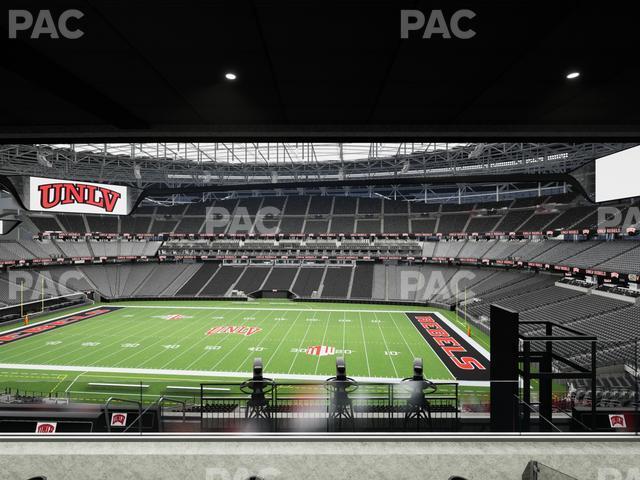 Seating view for Allegiant Stadium Section West Suite 2050