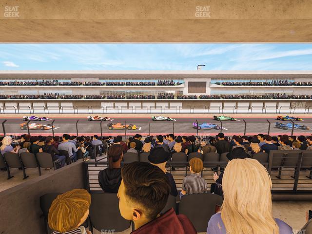 Seating view for Circuit of The Americas Section Main Grandstand Mezzanine 16 A