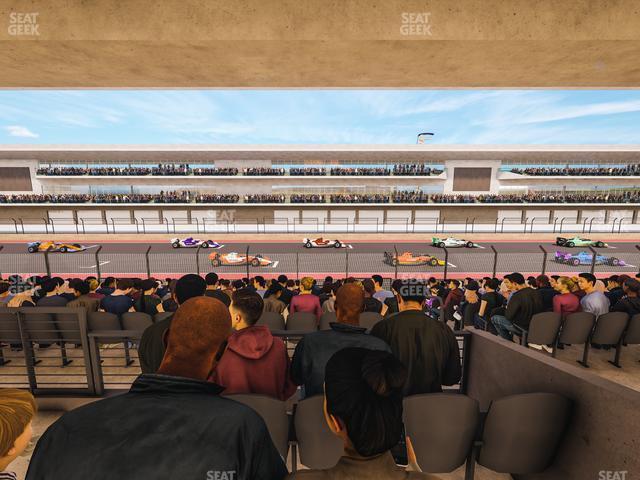 Seating view for Circuit of The Americas Section Main Grandstand Mezzanine 14 B