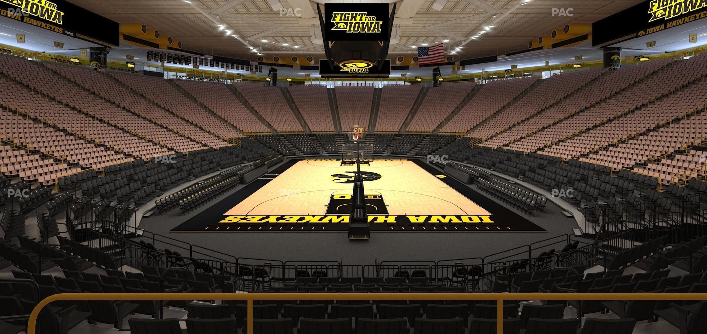 Seating view for Carver-Hawkeye Arena Section Gg