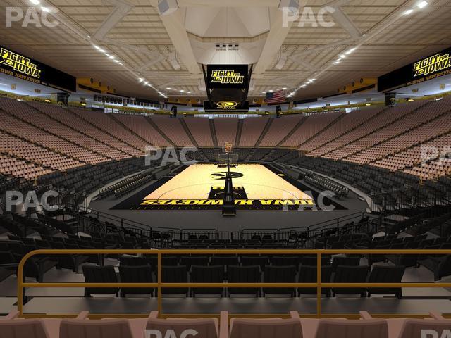 Seating view for Carver-Hawkeye Arena Section Gg