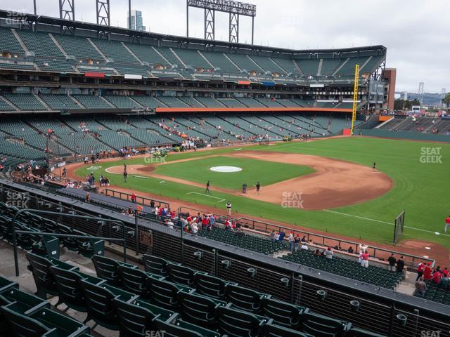 Seating view for Oracle Park Section Club Level 204