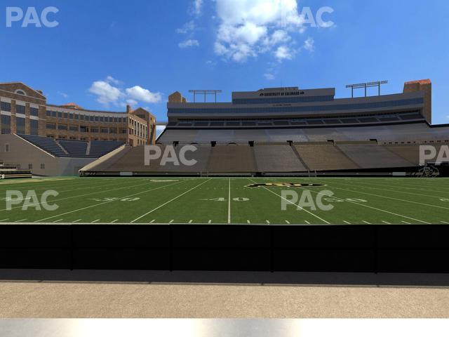 Seating view for Folsom Field Section 105